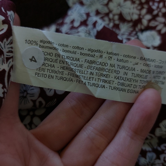 Zara  brown crop top with buckle nwt size L - Picture 9 of 9